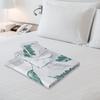 King Size Flat Bedsheet with 2 Pillow Cases | 180 TC | 100% Cotton | Washing Machine Washable | 90 x 108 Inches | Floral Design (Green)