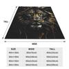 Lion Colourful Painting Blanket Soft Warm Flannel Throw Blanket Bedding for Bed Living room Picnic Travel Home Couch
