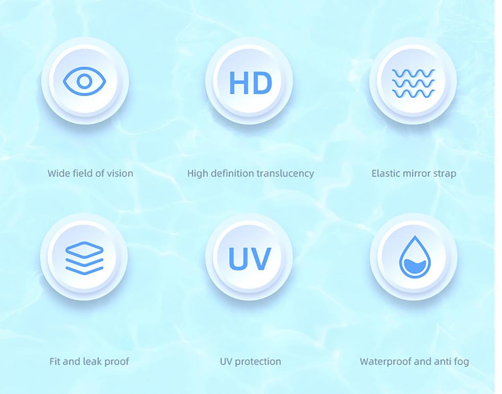 MiniAya Svømmebriller for Aldre 7 og Myk Enkel Nese og Beskyttelsesetui Egnet for Konkurransedyktige og Unisex Barn, Oppover, Anti-dugg, Antibakteriell,