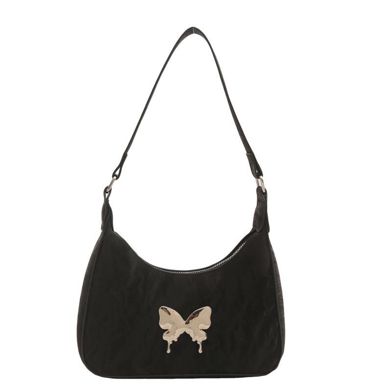 Elegant Small Pu Shoulder Bag With Sweet Bow For Trendy Street Style In Multiple Colors чёрный