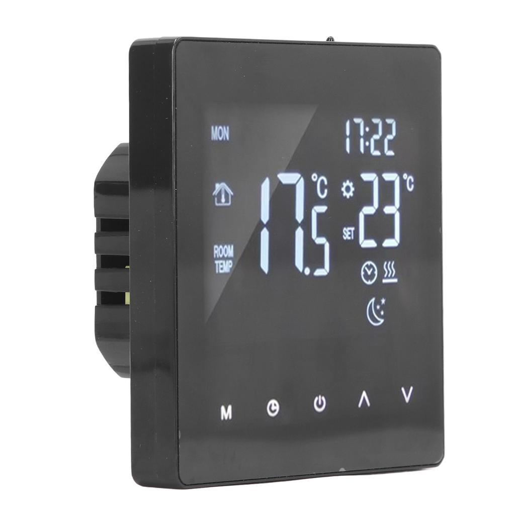 Thermostat APP Dual Display Temperature Controller for Floor Heating with 16A Electric Heating Belt 3 m Cable AC