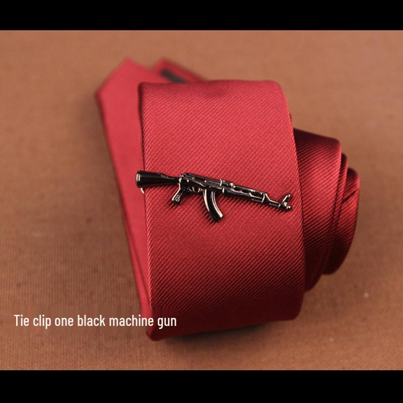 Herren Krawattenklammer - Schnurrbart, Schwarze Feder & Anker Designs verfügbar