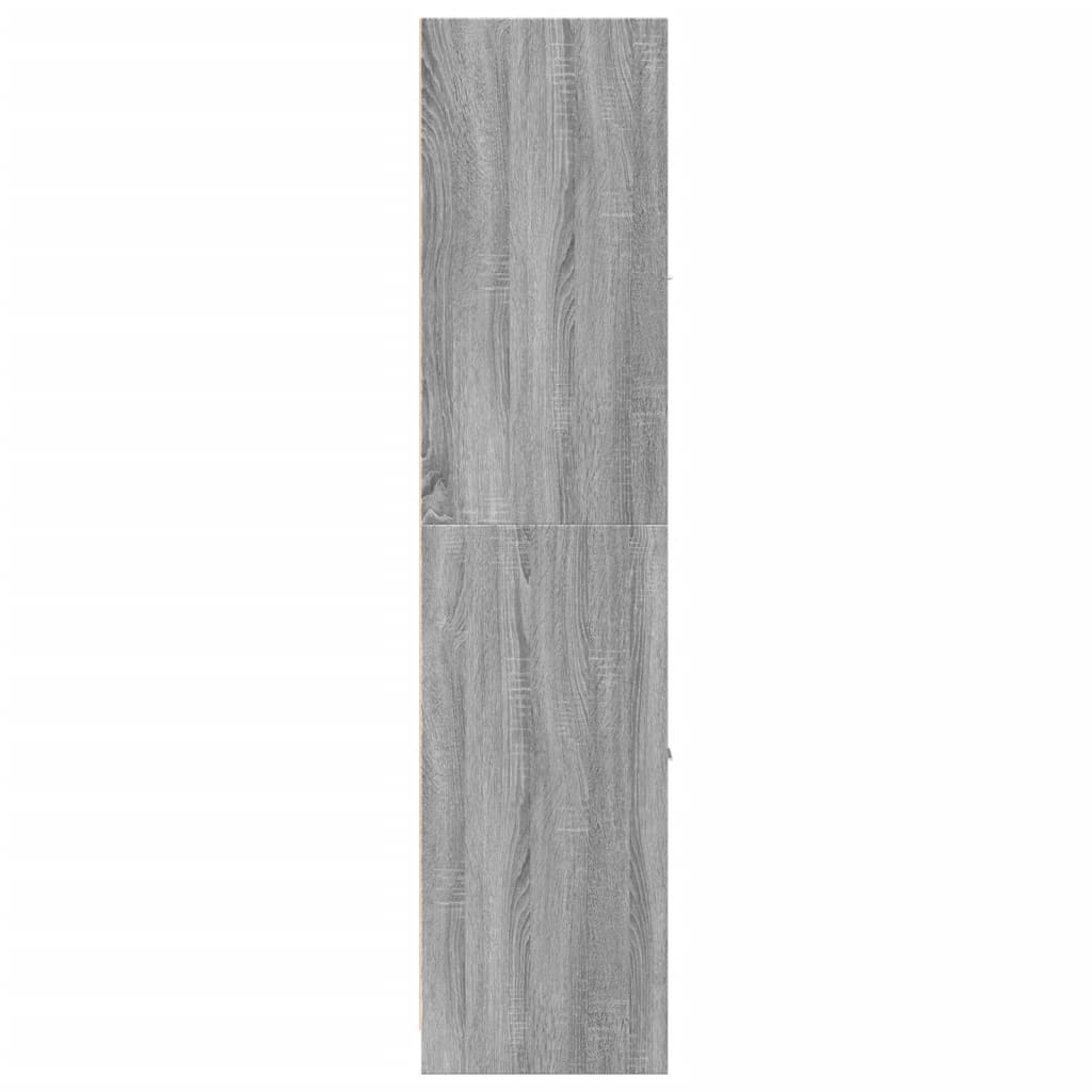 Pharmacy Cabinet Grey Sonoma 40 X 41 X 174.5 Cm Particleboard