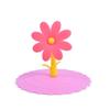 Dustproof Water Drinking Cup Lid Cartoon Glass Mugs Cap Flowers Adorn Silicone Cup Cover  Milk