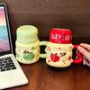 Puppy Apple Kettle New Model High Pretty Couple Mug Girls Home Dormitory Ceramic Cup