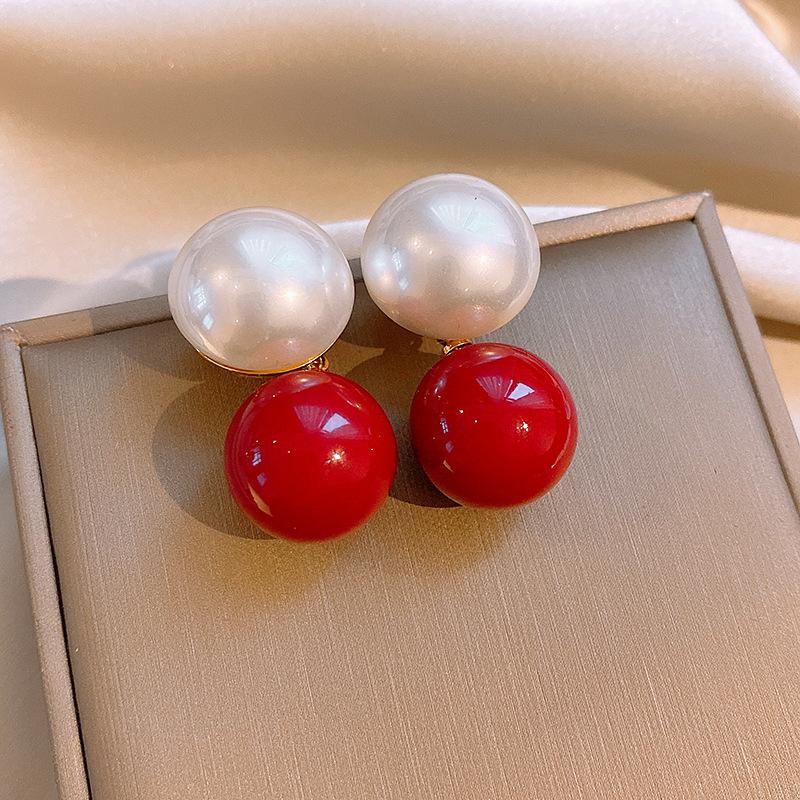 Fan Flower Bamboo Tassel Earrings Trend Ear Hook National Style Temperament High-end Earrings