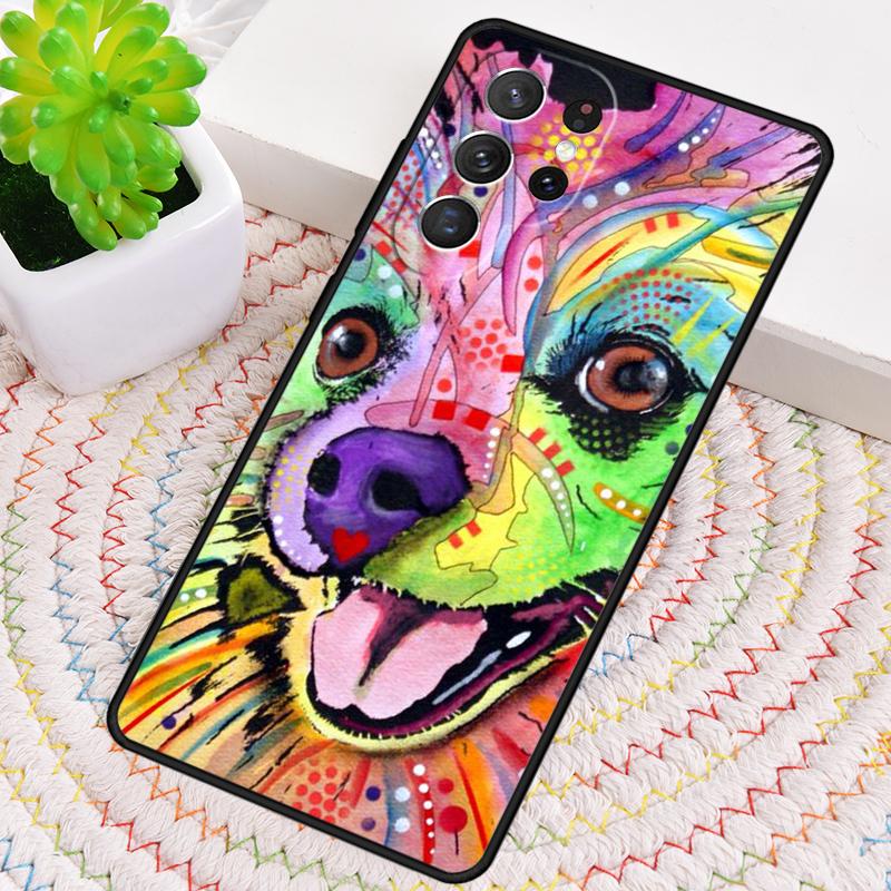 Pomeranian puppy dog TPU Phone Case For Samsung Galaxy note 10 pro S26 S25 S24 S23 S22 Ultra Plus S21 FE S20 Shockproof Cover