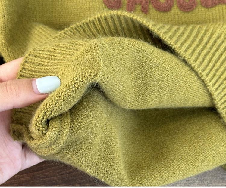 Korean Style Kids' Round Neck Sweater – 2025 Autumn/Winter Knit Pullover for Boys
