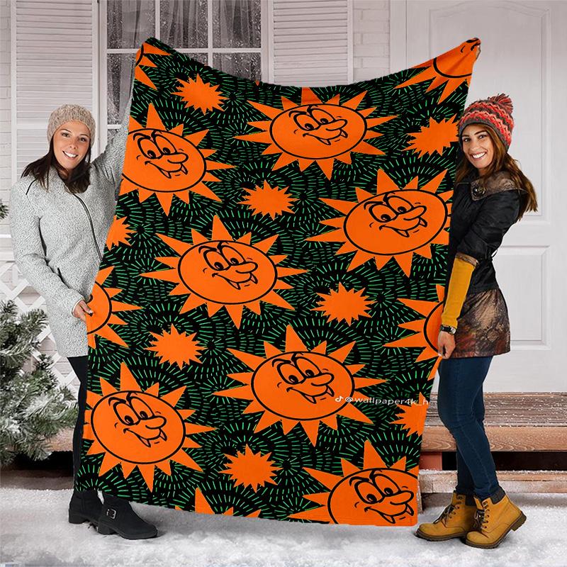 Feid6 printed throw blanket—lightweight,soft,warm;versatile blanket for all seasons—perfect as &air-conditioning throw,nap blanket