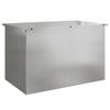 Outdoor Storage Box Silver 80 X 50.5 X 50 Cm Steel