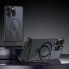 For iPhone 15 Pro Max Aromatherapy Case Acrylic+Aluminum Alloy Magnetic Kickstand Phone Cover