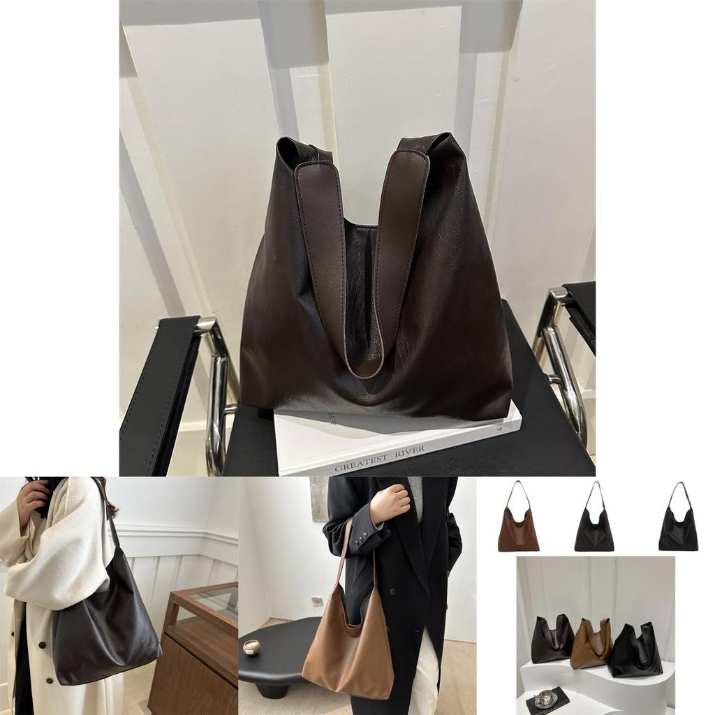 Chic Pu Material Oversized Tote Bag For Women Featuring Simple Urban Design And Magnetic Closure