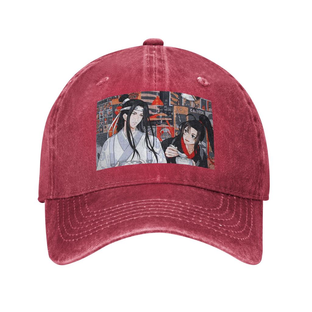 Die Ungezähmten WangXian Hasen Mo Dao Zu Shi Baseballkappen Snapback Gewaschene Jeansmütze Verstellbare Kappe Sport Baseball Cowboyhut
