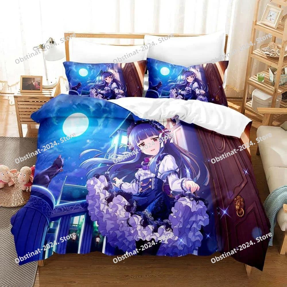 Fashion 3d Print Anime Kawaii Girls THE iDOLM@STER Bedding Set Single Twin Full Queen King Size Bed Set Bedroom Duvet cover Sets