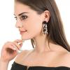 Suijue Jewelry Dongdaemun Earrings, Acrylic, Geometric Shell Pattern Earrings Women