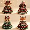 Cartoon Crochet Animal Christmas Tree Kit Christmas Crochet Handmade Toy  Christmas Decor