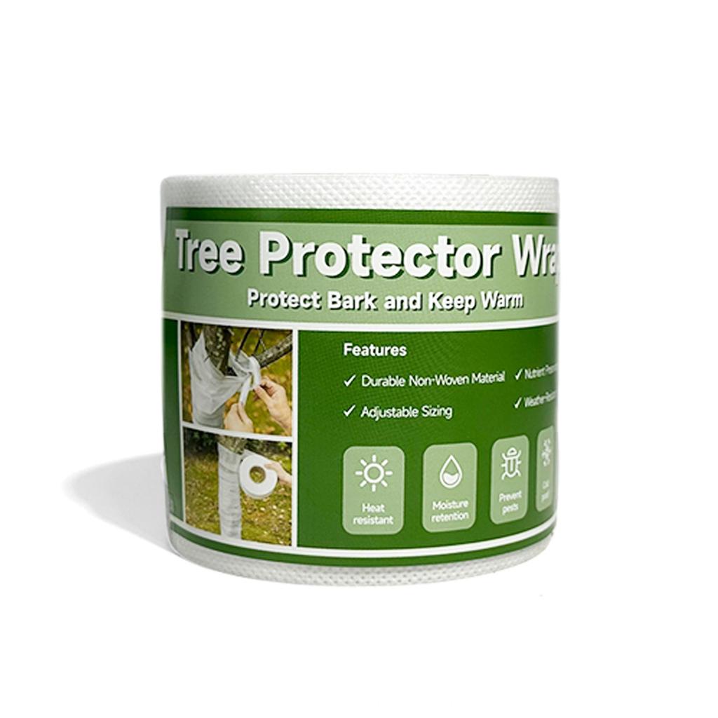 5 Rolls Tree Protector Wrap White Non Woven Tree Trunk Bandage Tape Winter Frost Barrier Plant Insulation Protector Wrap Cover Tape