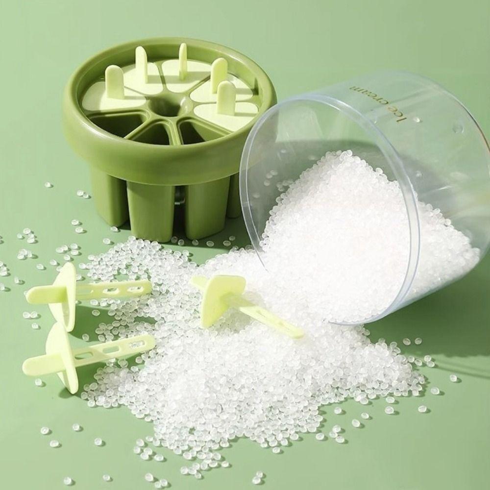 Plastic Ice Pops Mold Homemade Ice Cube Tray Practical 8 Hole Ice Cream Mold Summer