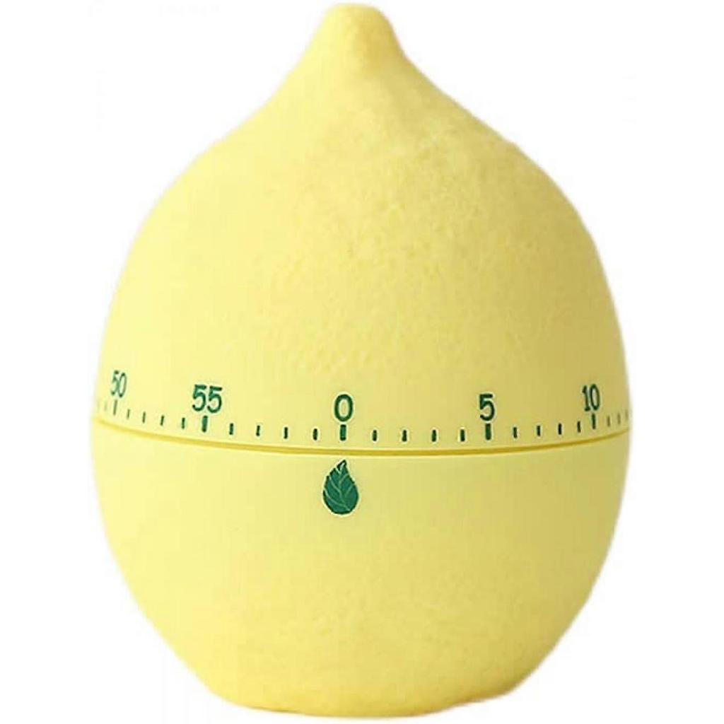 Timer da Cucina Carino Frutta Biscotto Timer da Cucina | Timer Manuale Novità per Cottura | Timer Meccanico Forma Divertente per Allarme Cucina Decorazione Desktop Casa (Limone
