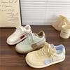 Niche board shoes women's  new spring versatile student moral training shoes platform casual lightweight sports white shoes