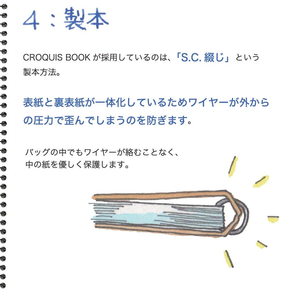 Maruman Sketchbook, Croquis, Cream Cotton Paper, 176 X 155mm, SQ2, Set of 6