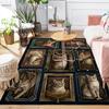 Feline Portraits Pattern Rug Floor Mat for Living Room or Bedroom Soft and Comfortable Carpet a Gift for Birthday and Holiday.