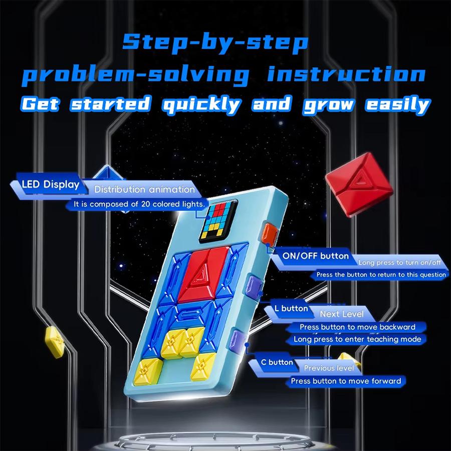 Magnetische Saugsteine Schiebestraße Kinder Puzzle Logisches Denken Training Brain-burning Platte Aktivität Spielzeug Weihnachten Geschenk Jungen Mädchen