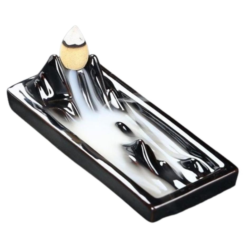 

Водопадная курильница с обратным потоком, креативная керамическая ароматерапевтическая подставка для ароматов, винтажное украшение для дома, аромадиффузор