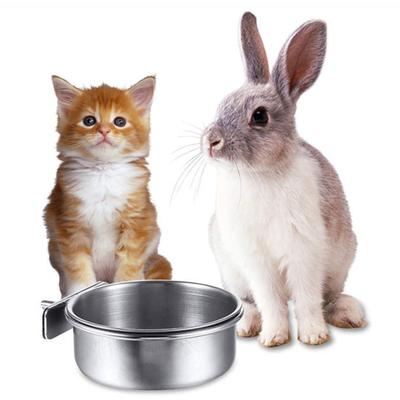 Edelstahl Haustiernapf Papageien Vögel Hunde Katzen Kaninchen Vögel Kleintiere