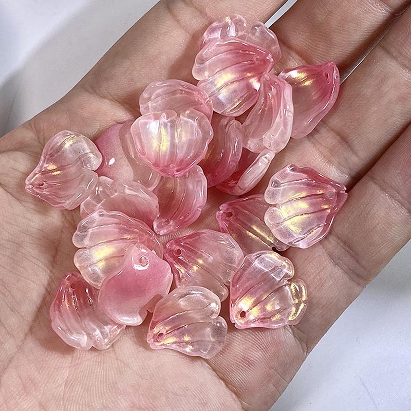 50 Stück Acryl DIY Galsang Blume Lose Perlen Ohrringe Zur Schmuckherstellung Halskette Armbänder