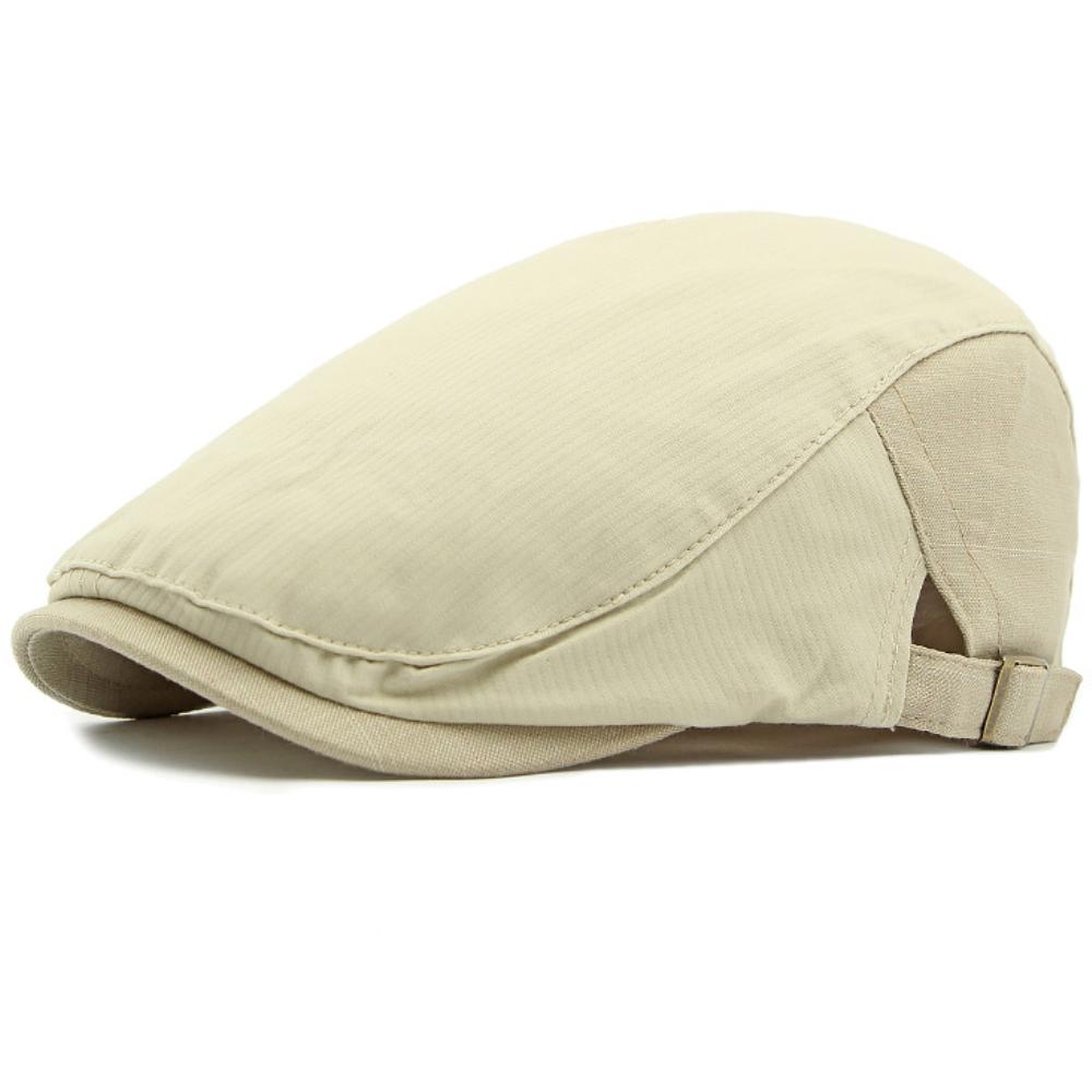 

HT4723 Men Berets New Spring Summer Sun Hat Women Breathable Ivy Flat Cap Vintage Artist Painter Beret Hat Male Female Beret Cap 55-60cm Adjustable бежевый