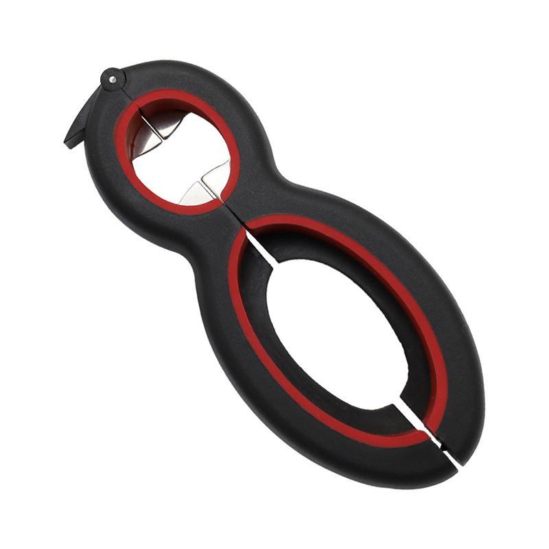 

Многофункциональный простой консервный нож 6 в 1 Все в одном Захват для банок Консервный нож для вина и пива Крышка Откручивающаяся банка Открывалка для бутылок кухонные инструменты