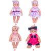 12'' Reborn Lifelike Toy Figure Interaction Toy Full Body Vinyl Simulation Baby Bath for Doll that Look Real for w/ Eyes