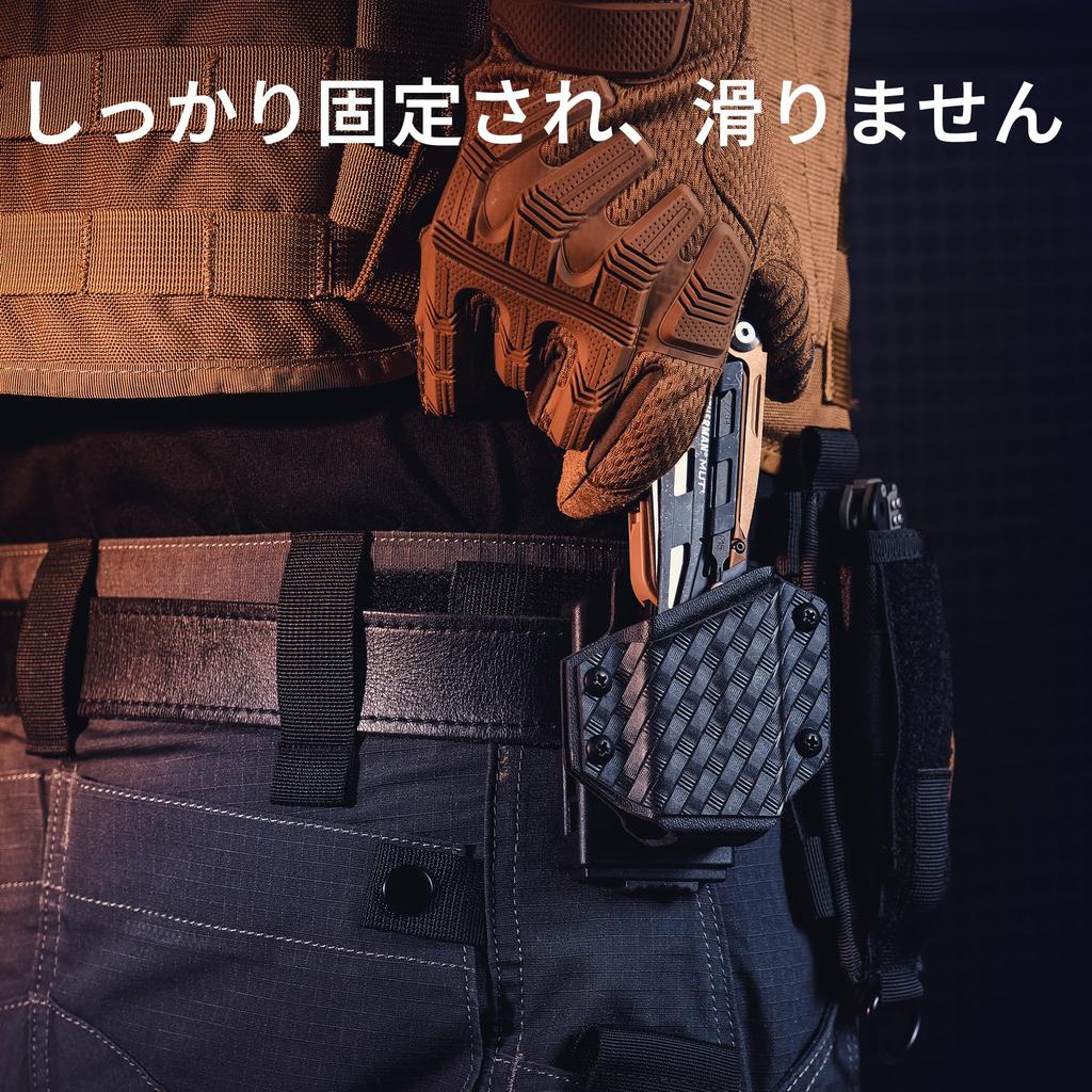 TACTICAL GEEK TX1 Sheath for LEATHERMAN EDC Sheath Adjustable Sheath with Back Clip for Not Black Multi-Tool Wave, Multi-Tool Holster, Belt,