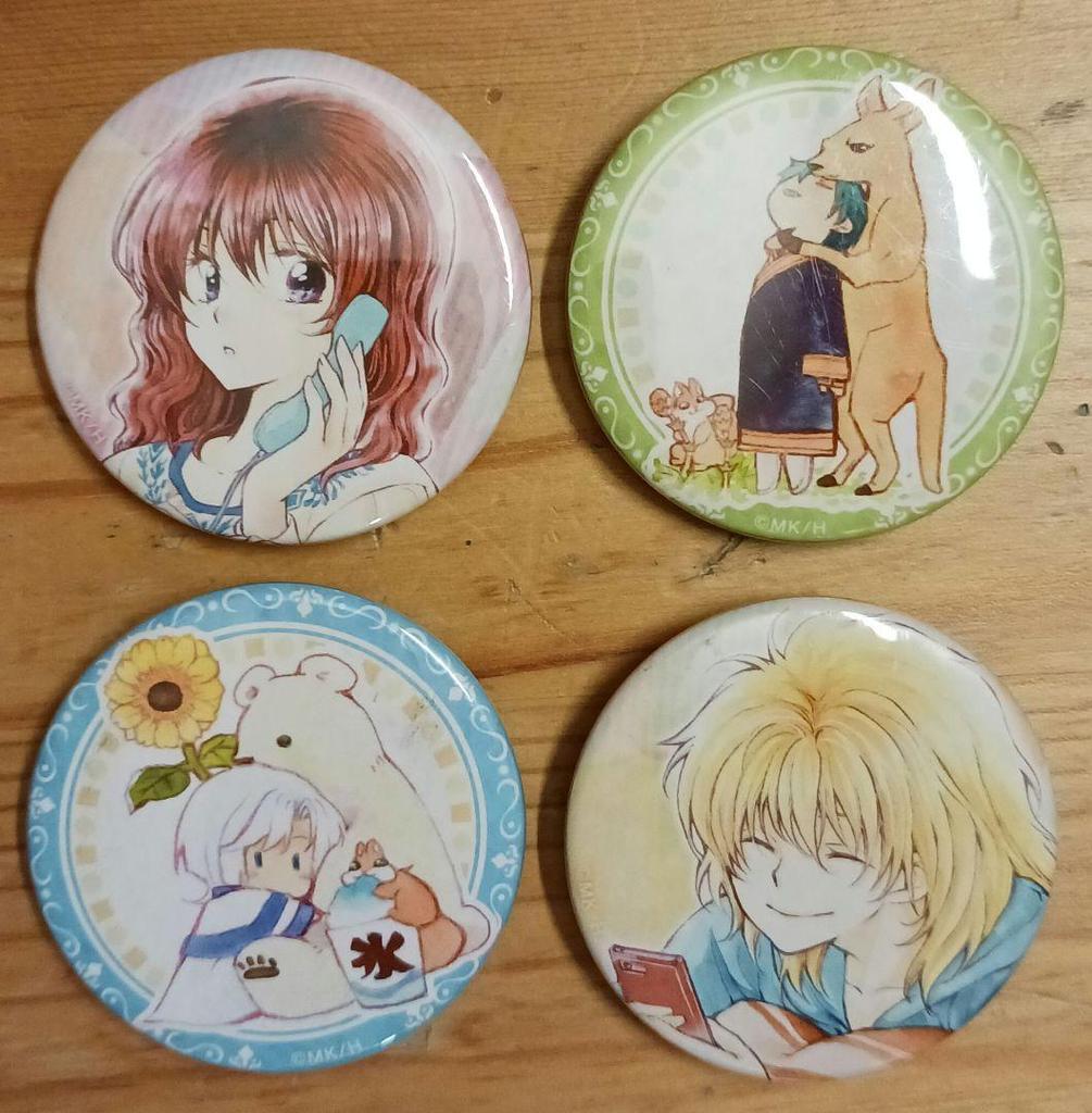 [USED] Akatsuki No Yona Original Art Collection Coaster Can Badge Set