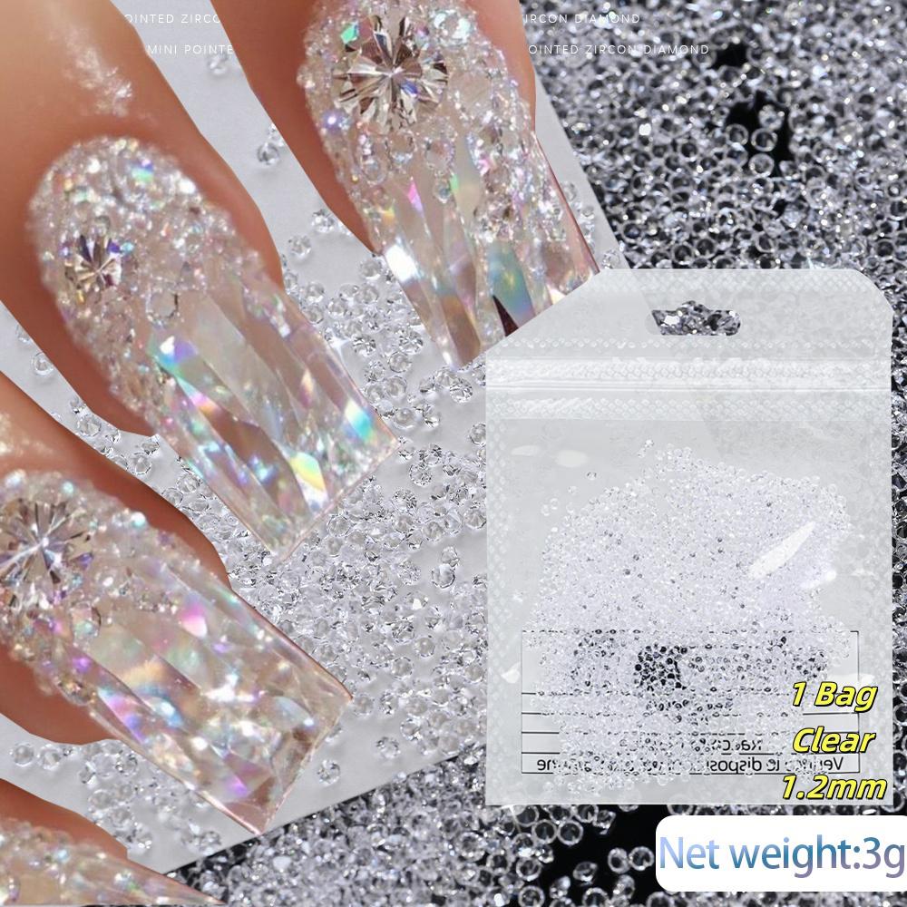 1Box Rainbow Mermaid Tears Nail Art Charms Macaron Bubble Beads Nail Art for Summer Aurora Half Spherical Glass Nail Decorations