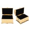 Vintage Jewelry Box Gold Color Retro   Zinc Alloy Scratch Proof Small Jewelry Box for Rings rrings Necklace