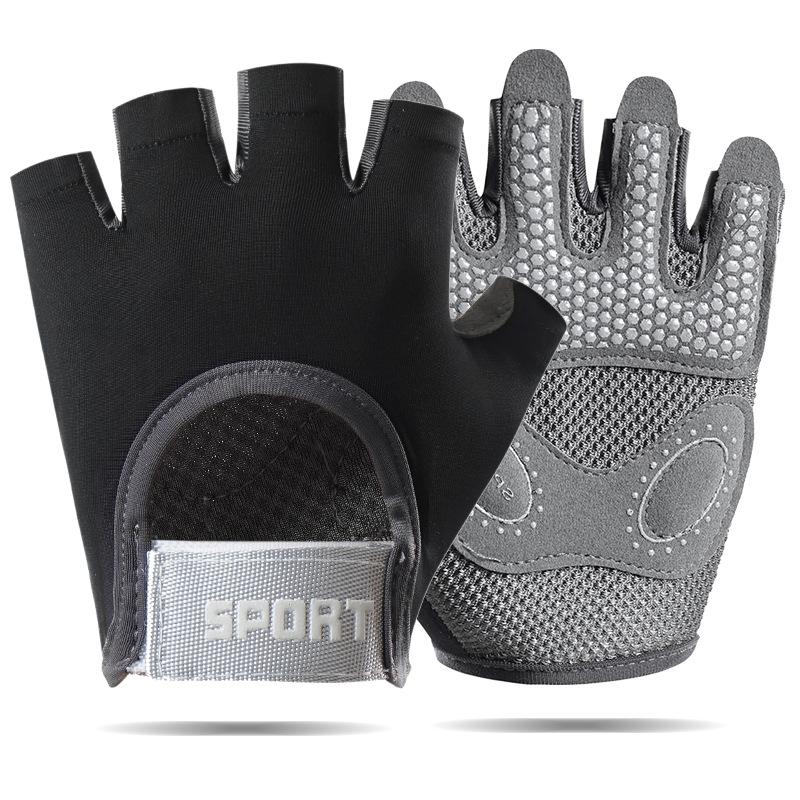 AOLIKES Breathable Cycling Gloves Workout Gym Gloves for Men Women Weight Lifting Fingerless Gloves Training Exercise Fitness