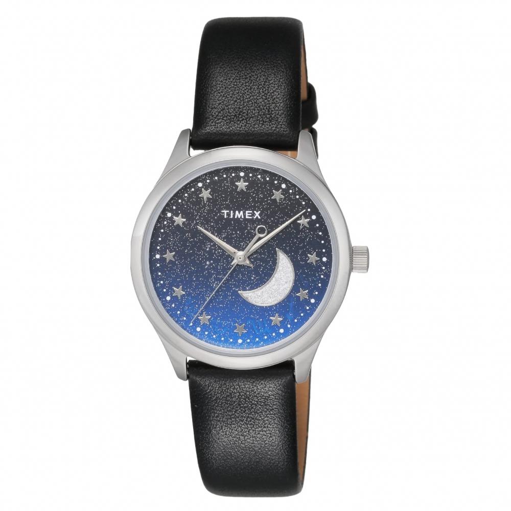 

[TIMEX] Часы Timex Celestial Blue Dial Brass Mineral Glass Quartz 33MM America Watch TW2V49200 Womens Black