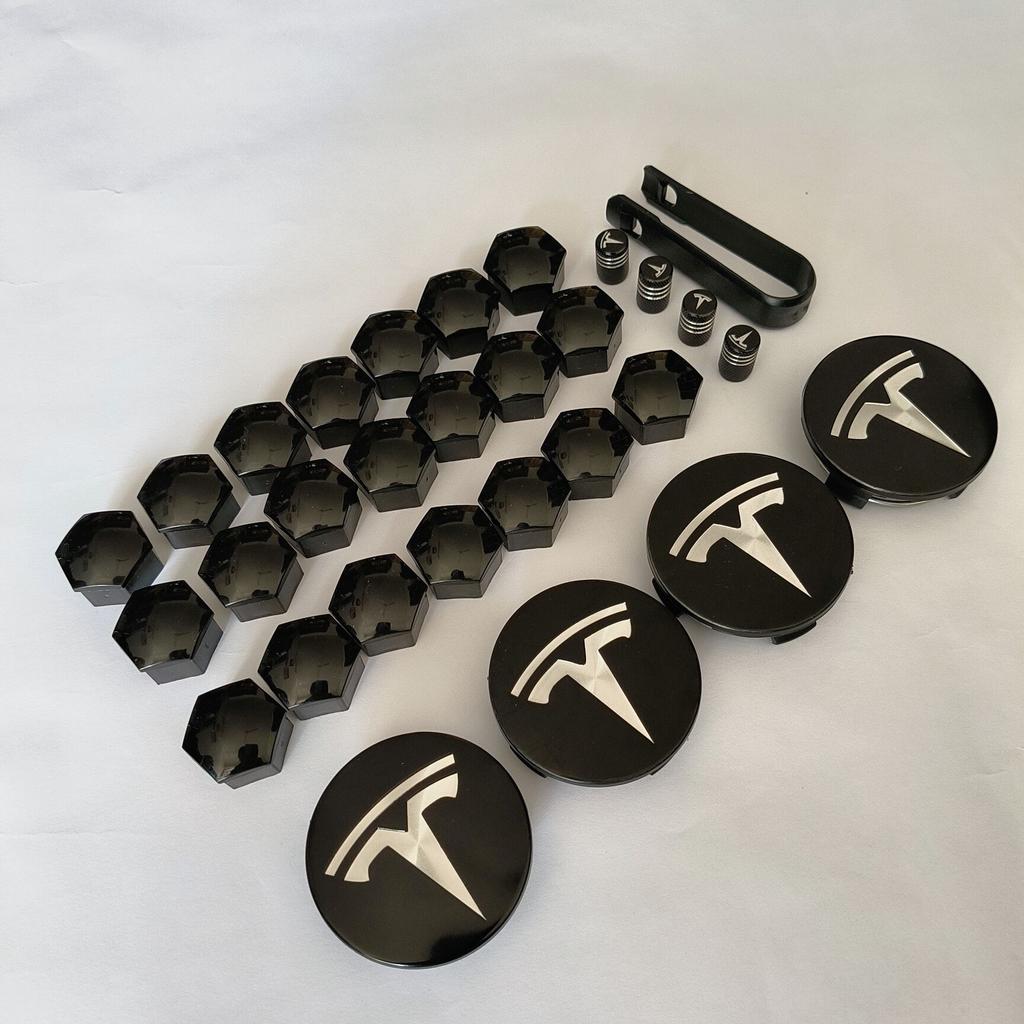 4pcs 29PCS 56mm Wheel Hub Center Caps For Tesla Model 3 Model Y Juniper Cover Hubcaps for Tesla Model Y X S 2023 Car Accessories