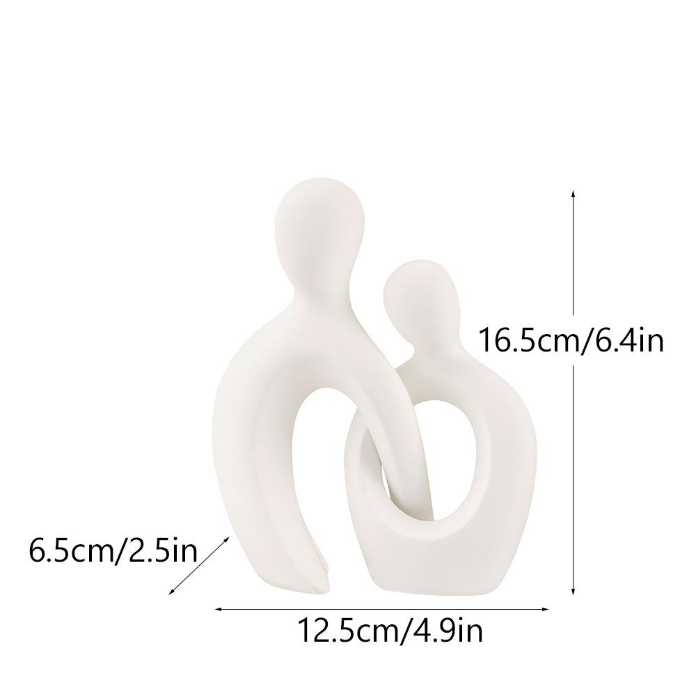 Modern Couple Desktop Ornaments Abstract Handmade Bedroom Entrance Hug Sculpture Figure Nordic Home
