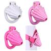 FRRK BDSM Pearl Shell Chastity Cage Kit ABS Resin Chastity Belt Elastic Strap On Urehtral Penis Lock Adult Sex Toy for Men Sissy