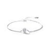 Tancise 925 Sterling Silber Zirkon Armband Schmuck Geometrische Perlenkette Gliederarmbänder Mode Feines Hochzeitsgeschenk für Freundin Frauen