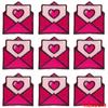 10Pcs/Lot Cartoon Envelope Patch Iron On Embroidered Patches For Clothing Thermoadhesive Patches On Clothes Heart Fusible Patch