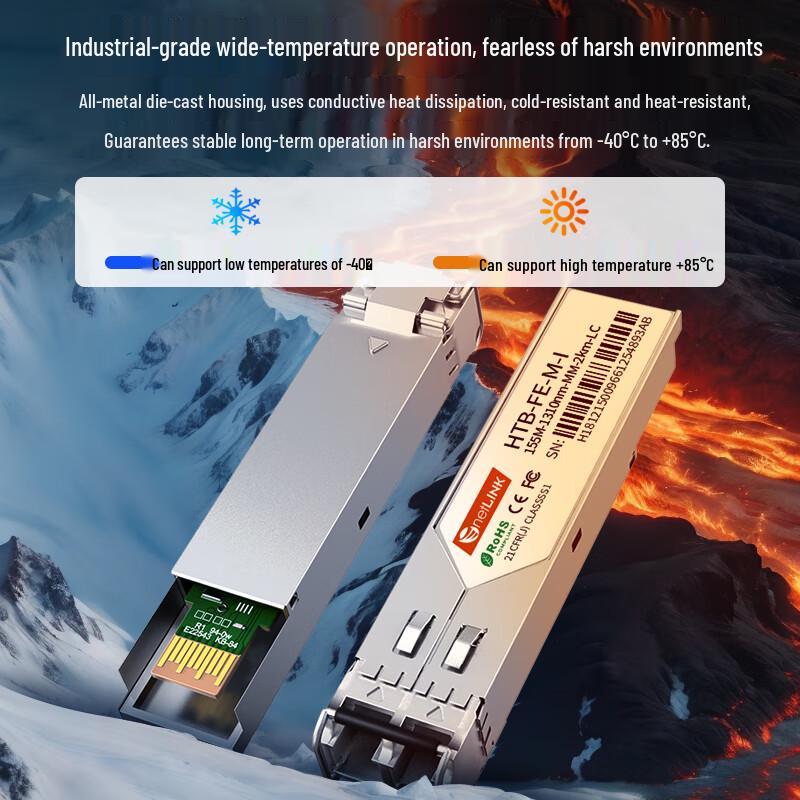 netLINK HTB-FE-M-I 100M Multimode Dual Fiber SFP Optical Module