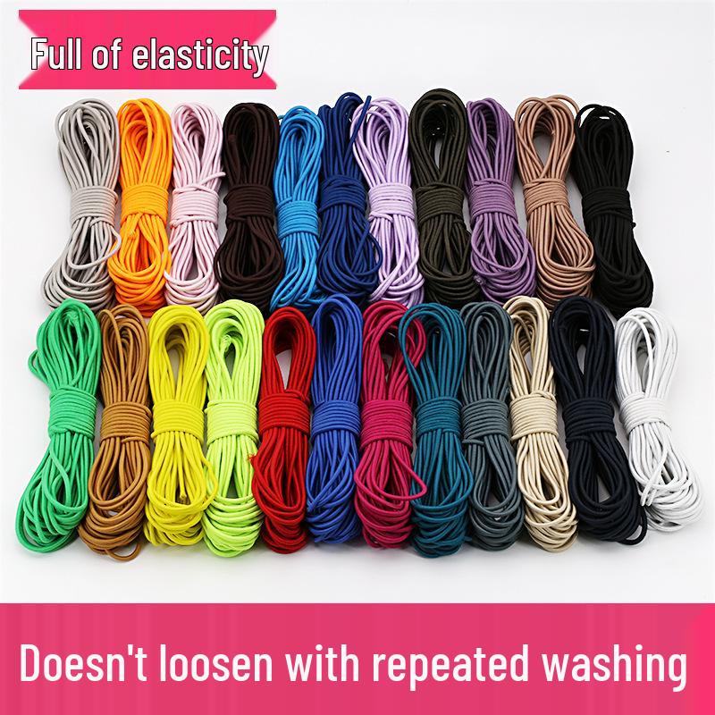 2.5mm High Elasticity Colorful Elastic Rubber Cord