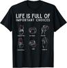 Types Of Baseball Pitches Life Choices Pitcher Unisex T-Shirt