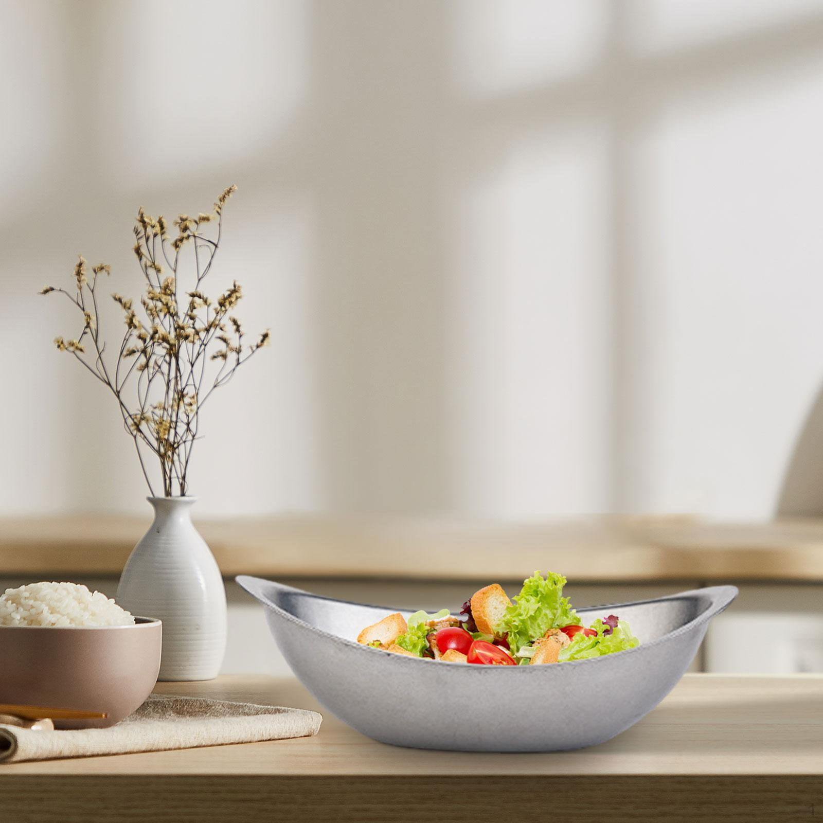 

Прочная салатница из нержавеющей стали для еды и закусок Antique Silver M