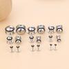 1Pair Stainless Steel Ear Tunnel Earring Plug Gauges Expander Stretcher Ear Taper Body Piercing Jewelry 1.6mm-16mm