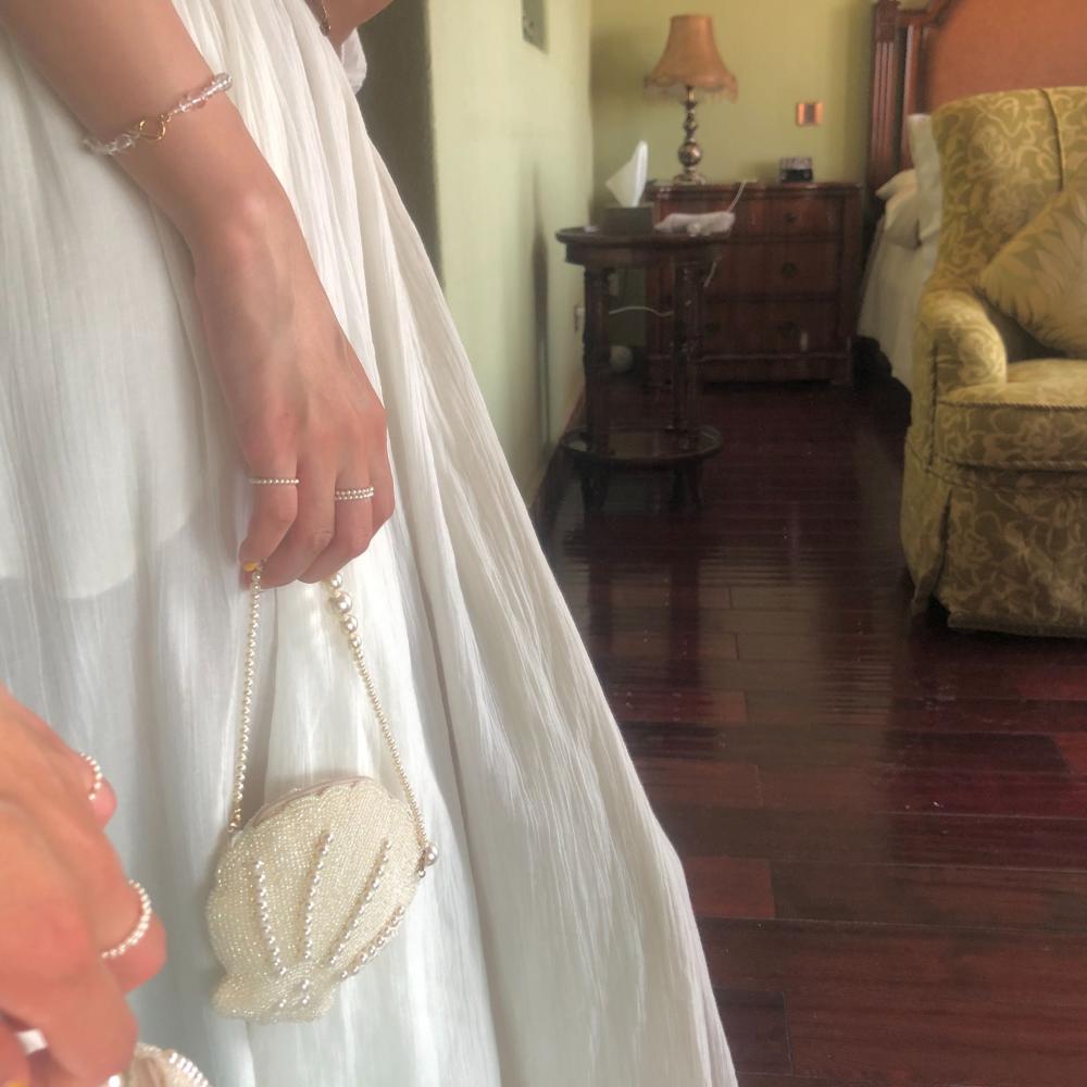 Fashion Accessories Gift Korean Style Party Finger Jewelry Geometric Rings Pearl Rings Women's Ring